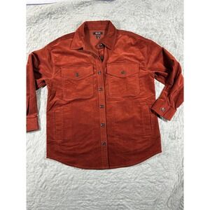 Madewell Womens Oversized Corduroy Shacket Size M Brown Layering Cabin Earthy